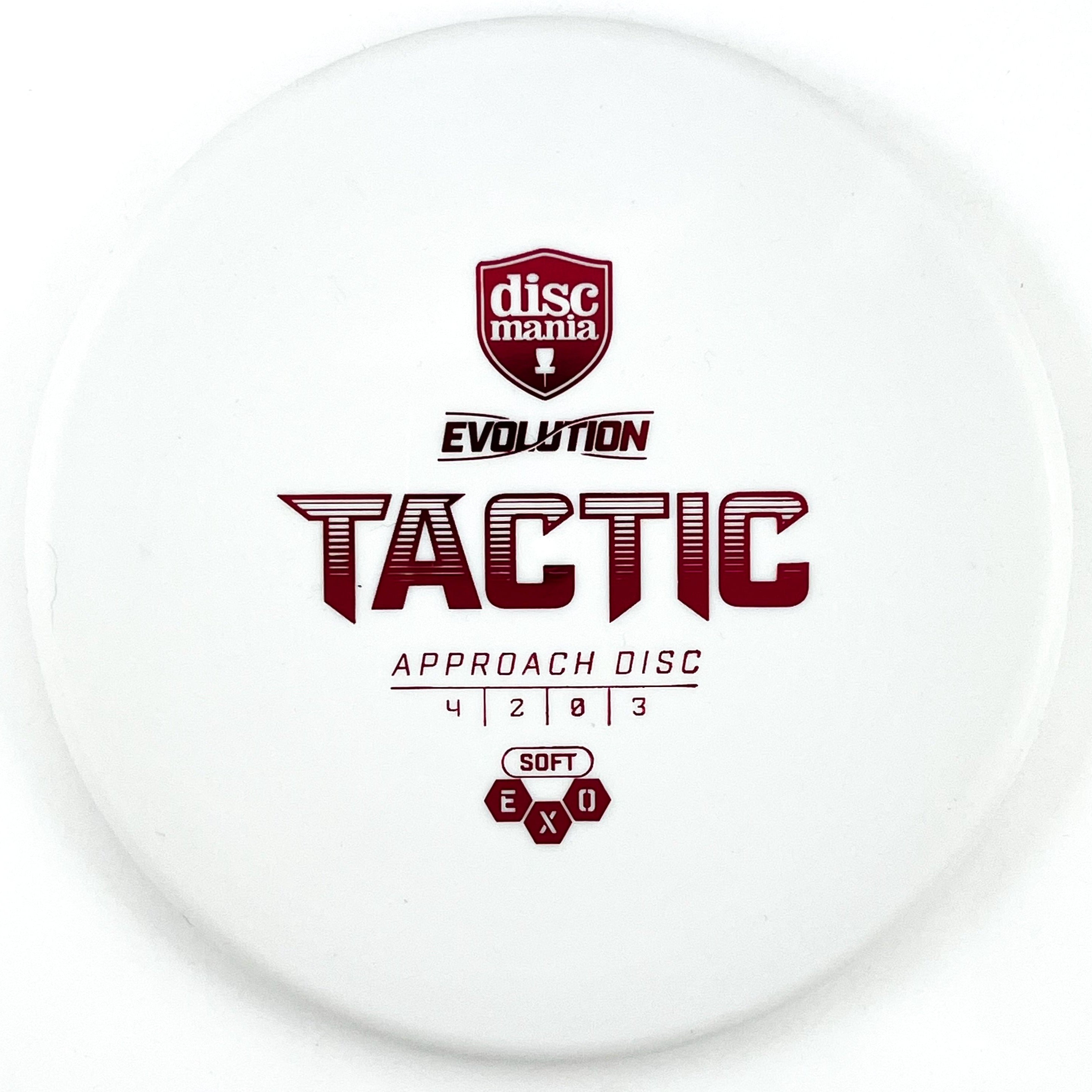 Exo Soft Tactic disc golf putt and approach disc by Discmania Golf Discs.