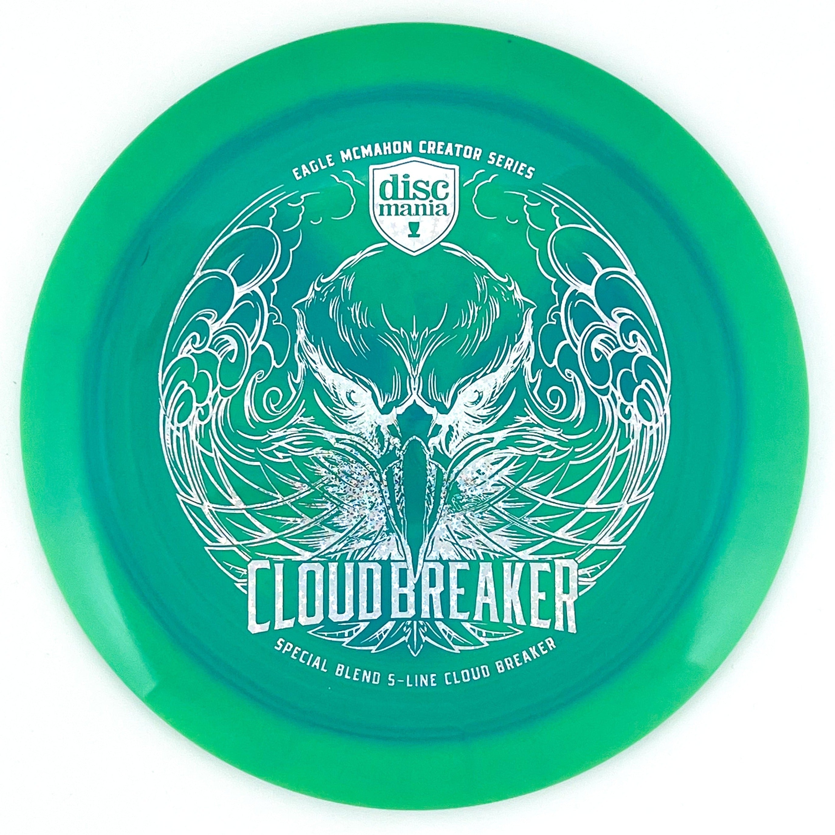 Green Eagle McMahon Creator Series Cloud Breaker disc golf distance driver by Discmania Golf Discs.