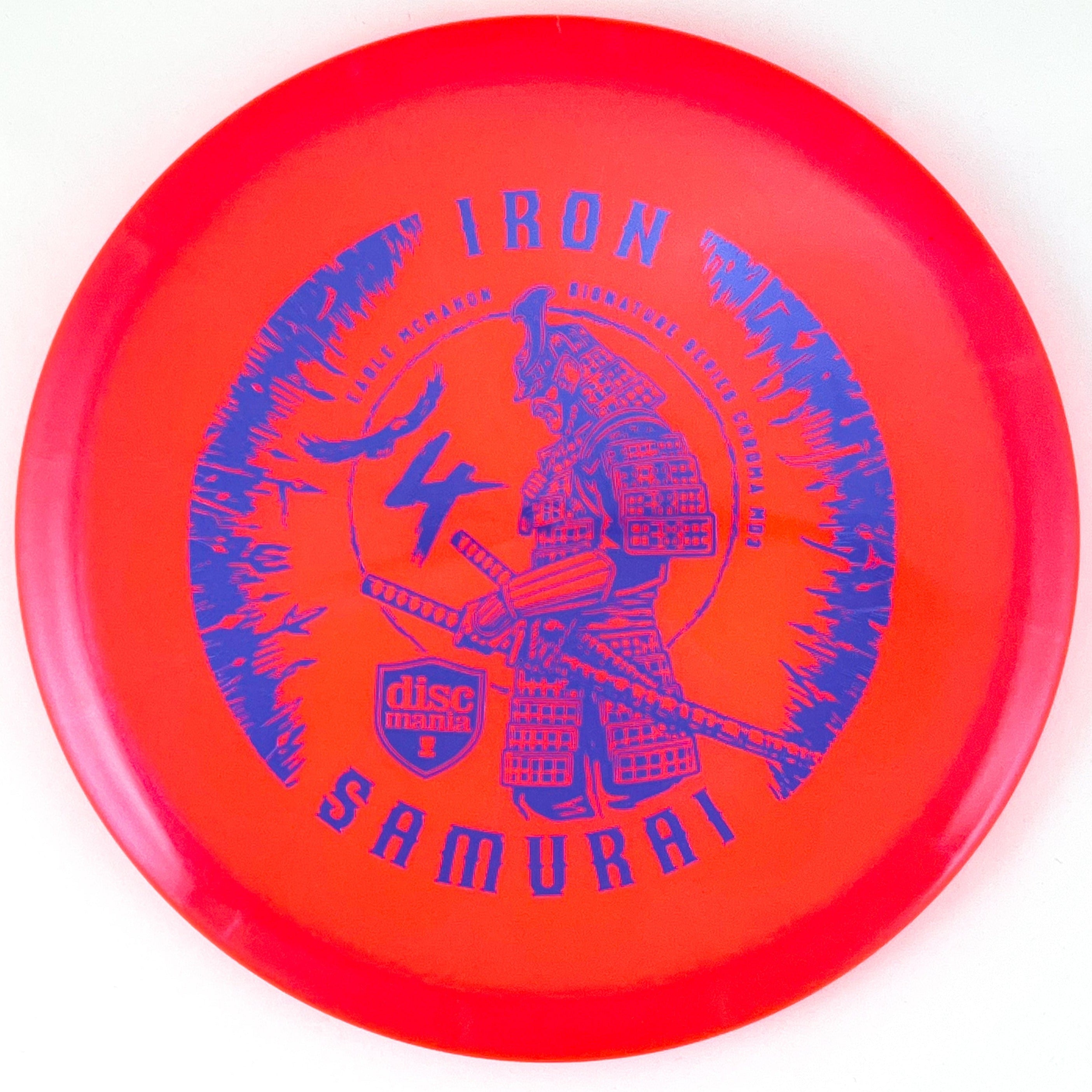 Orange Eagle McMahon Signiture Series Iron Samurai 4 Chroma MD3 disc golf midrange disc by Discmania Golf Discs.