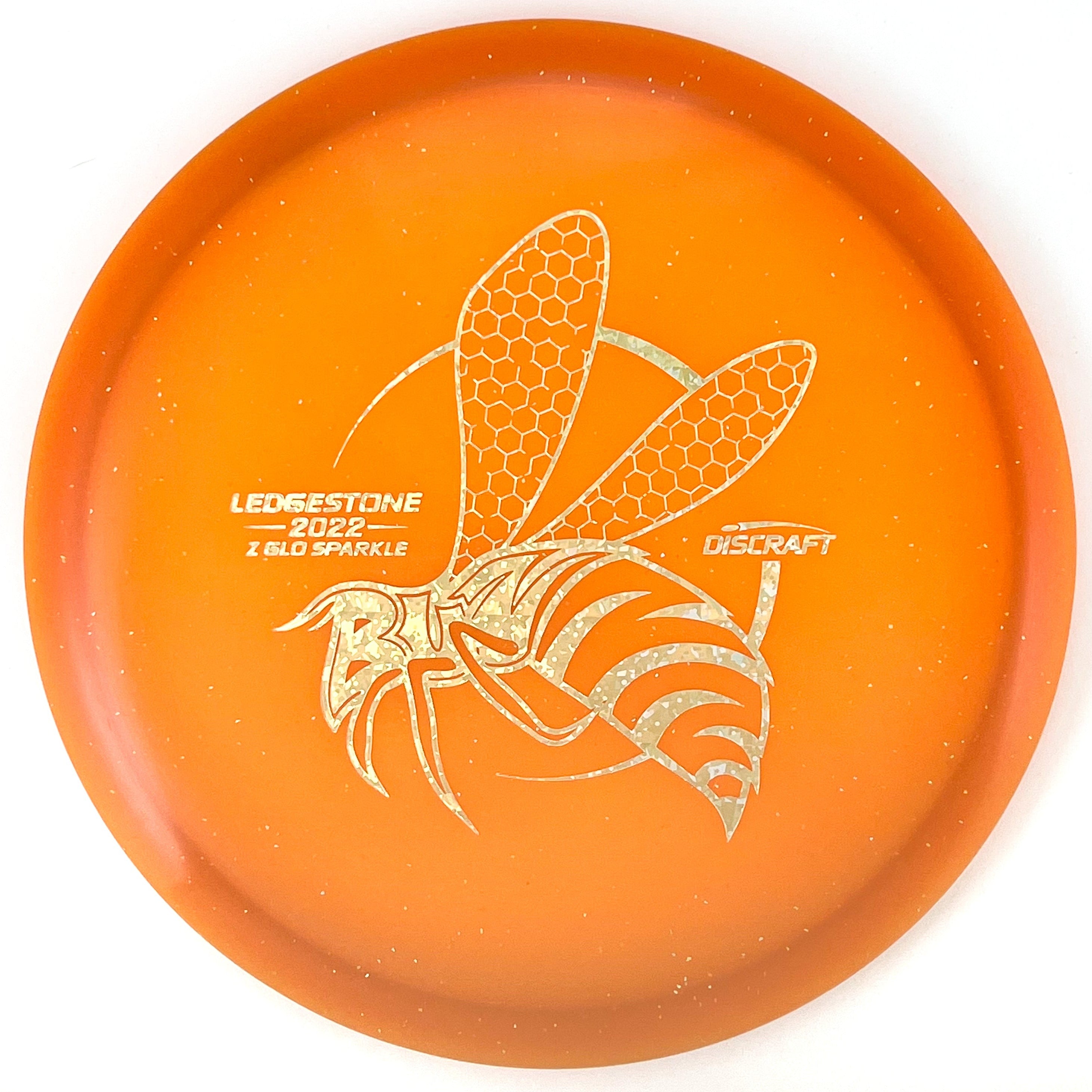 2022 Ledgestone Edition Z Glo Sparkle Buzzz midrange disc golf disc by Discraft.