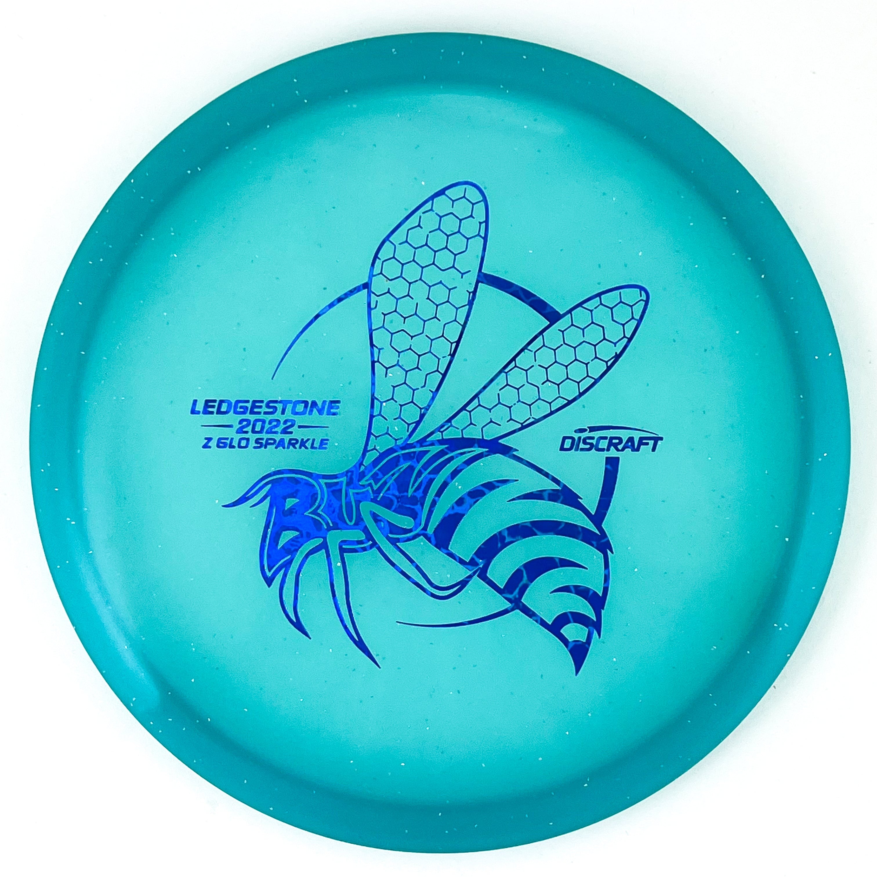 2022 Ledgestone Edition Z Glo Sparkle Buzzz midrange disc golf disc by Discraft.