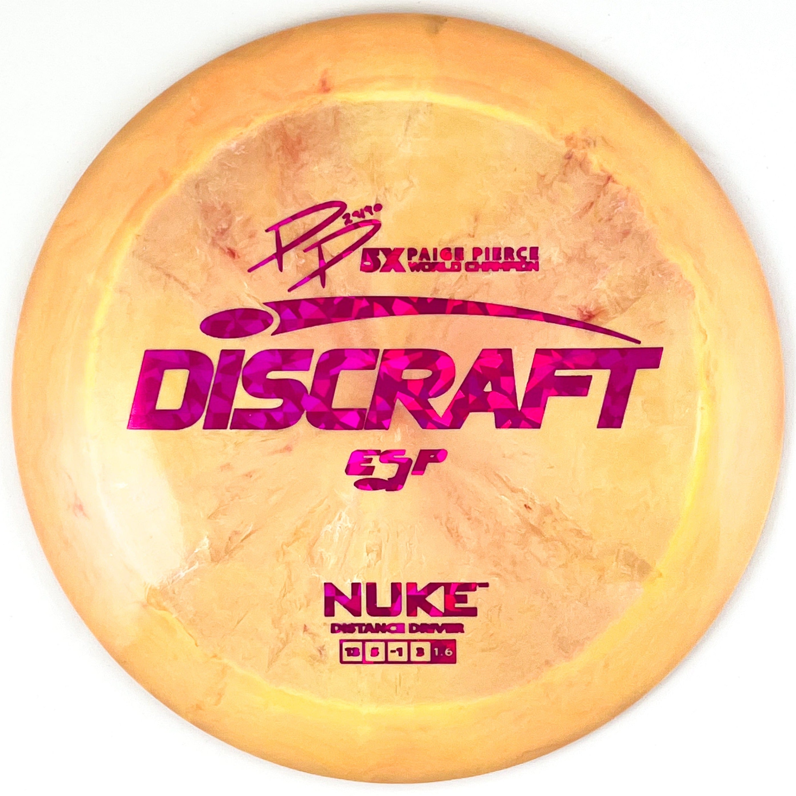 5x Paige Pierce ESP Nuke disc golf distance driver by Discraft.